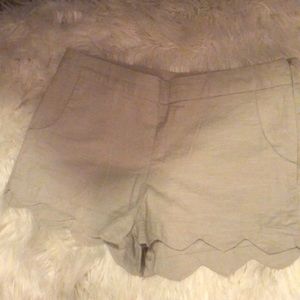 Scalloped shorts